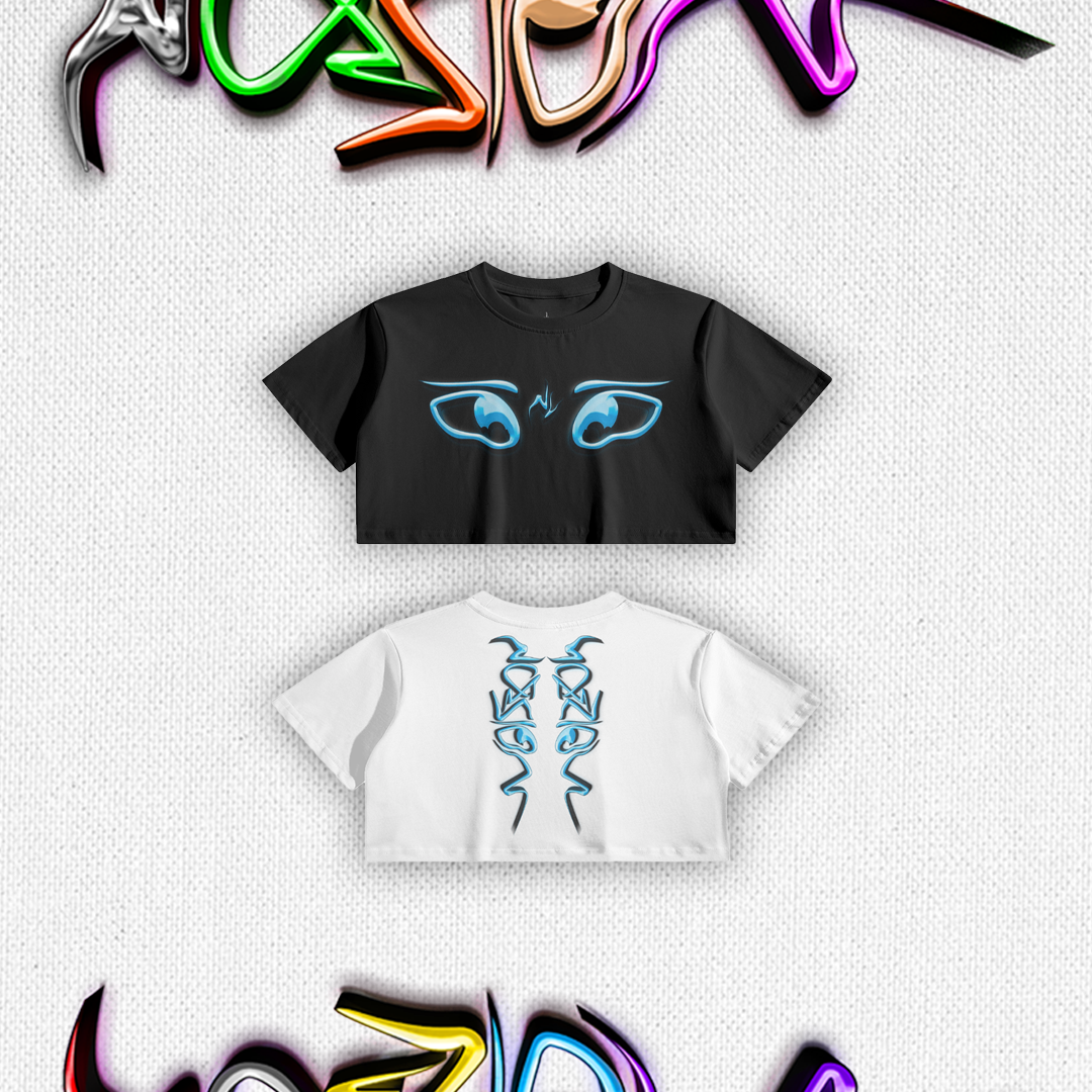 CROP TOP COLORES BLEU