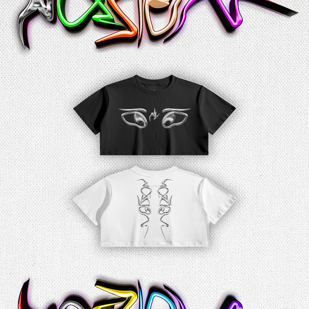 CROP TOP COLORES GRIS CHROME