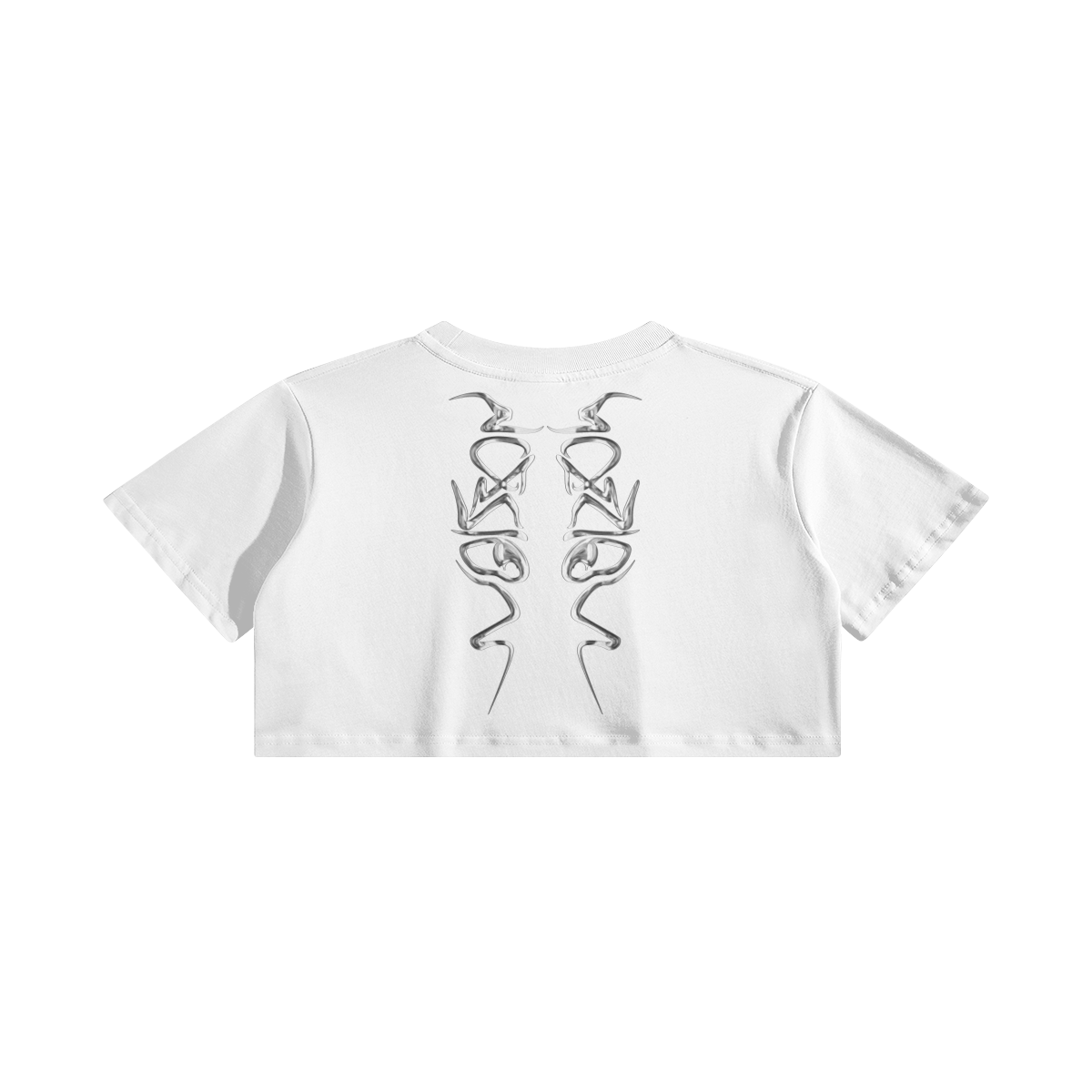 CROP TOP COLORES GRIS CHROME